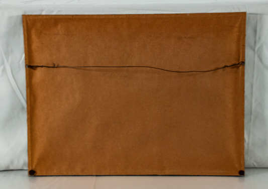 Signed Painting of Asian Play on Fabric Canvas by Hussein