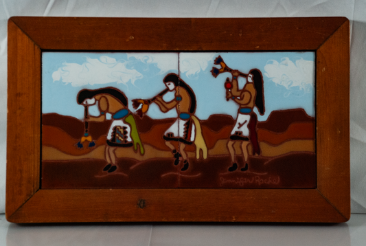 Jennifer Roche Handcrafted Framed/Signed Ceramic Tile Art